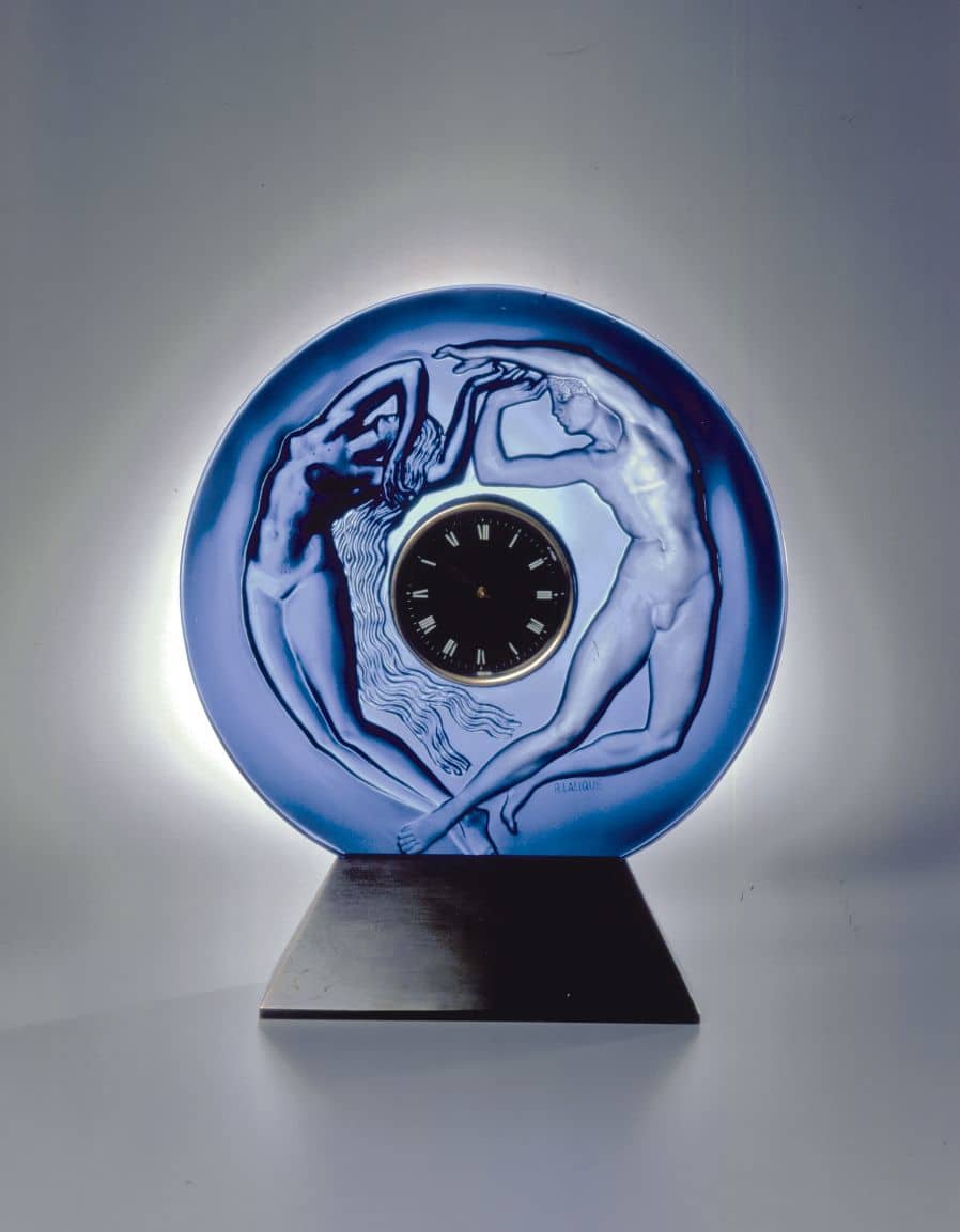 Musée Lalique - Portaluhr "Der Tag und die Nacht" von 1926