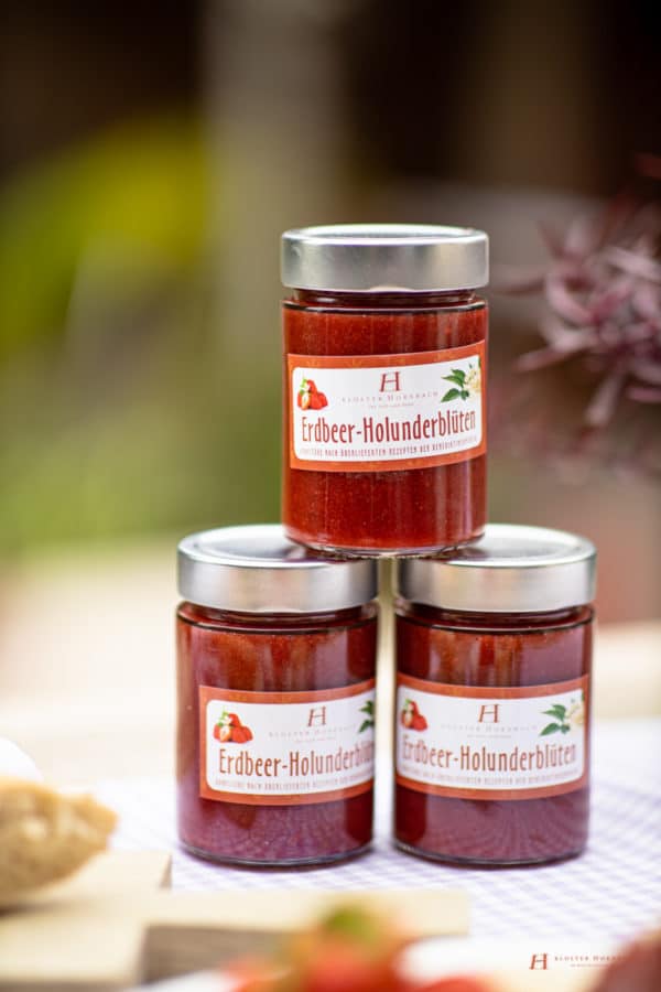 Rezept - Erdbeer-Holunderblüten Marmelade - Kloster Marmelade