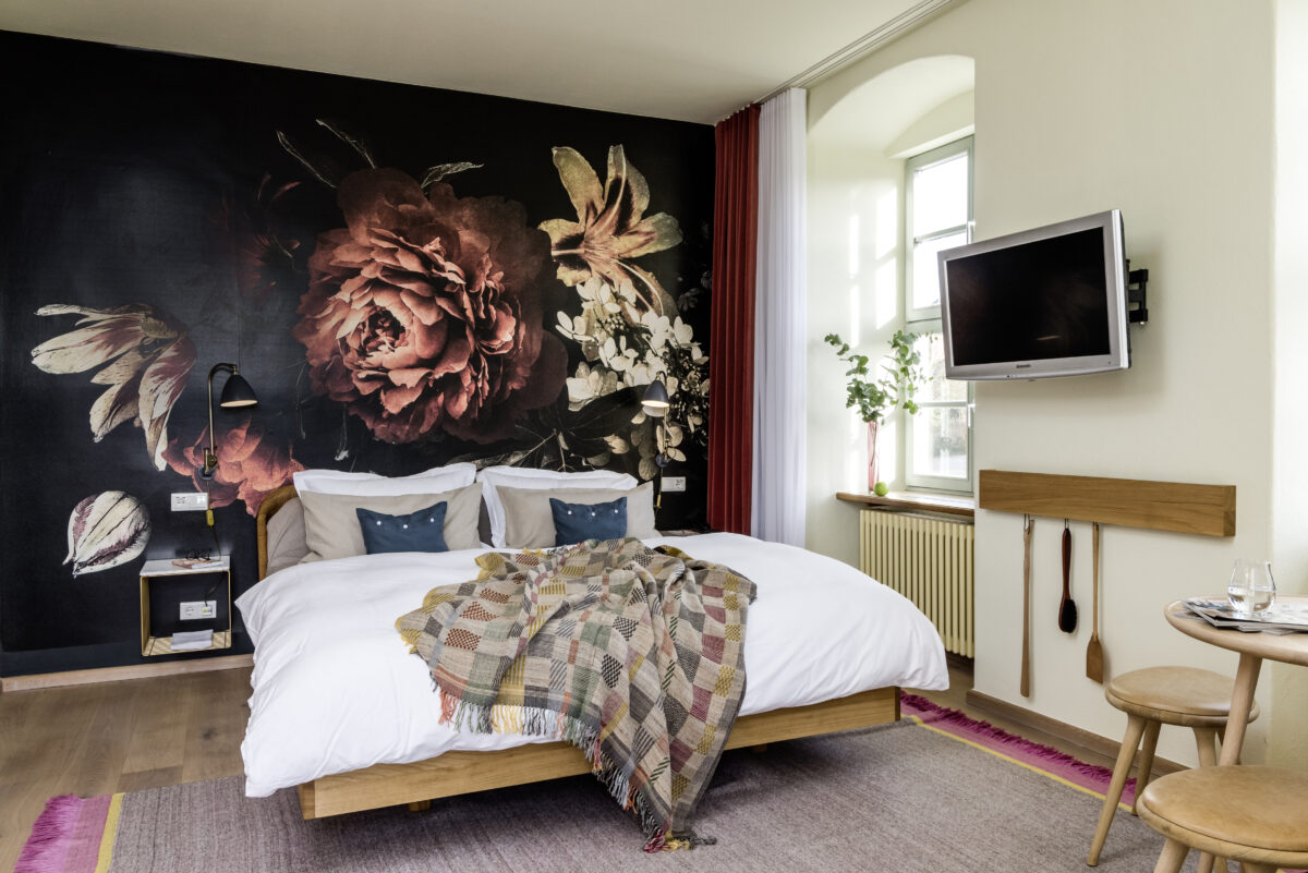 Ein Blick ins neue Designzimmer Nr. 24 des Hotel Kloster Hornbach